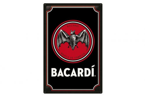 Blechschild "Bacardi Logo" - 60 x 40cm